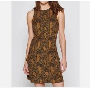 JOIE Tonie snake-jacquard mini dress